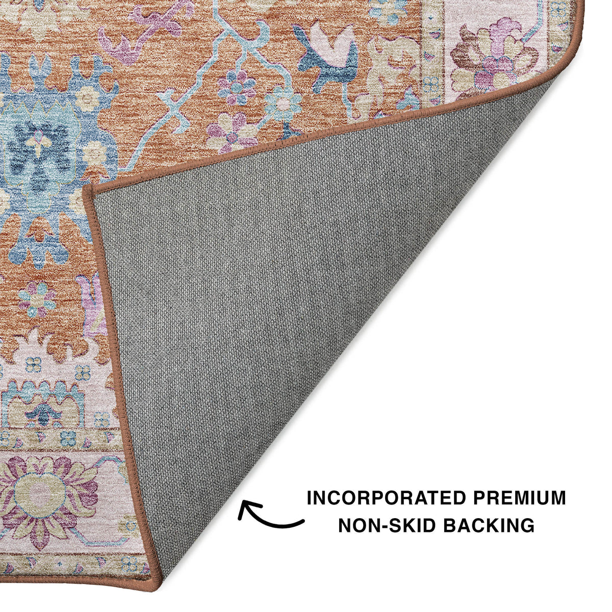 dalyn hatay hy7 orange rug