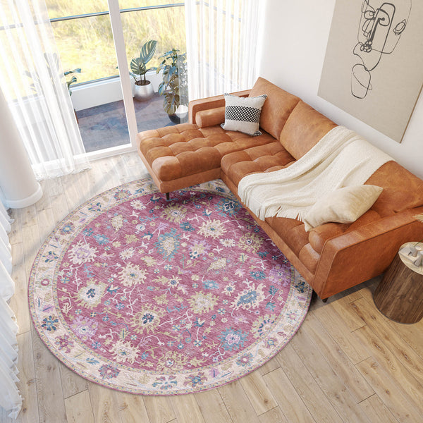 dalyn hatay hy7 pink rug