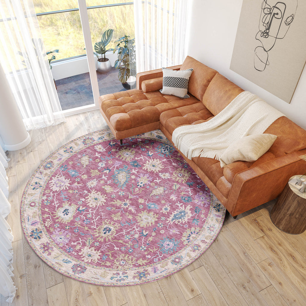 dalyn hatay hy7 pink rug