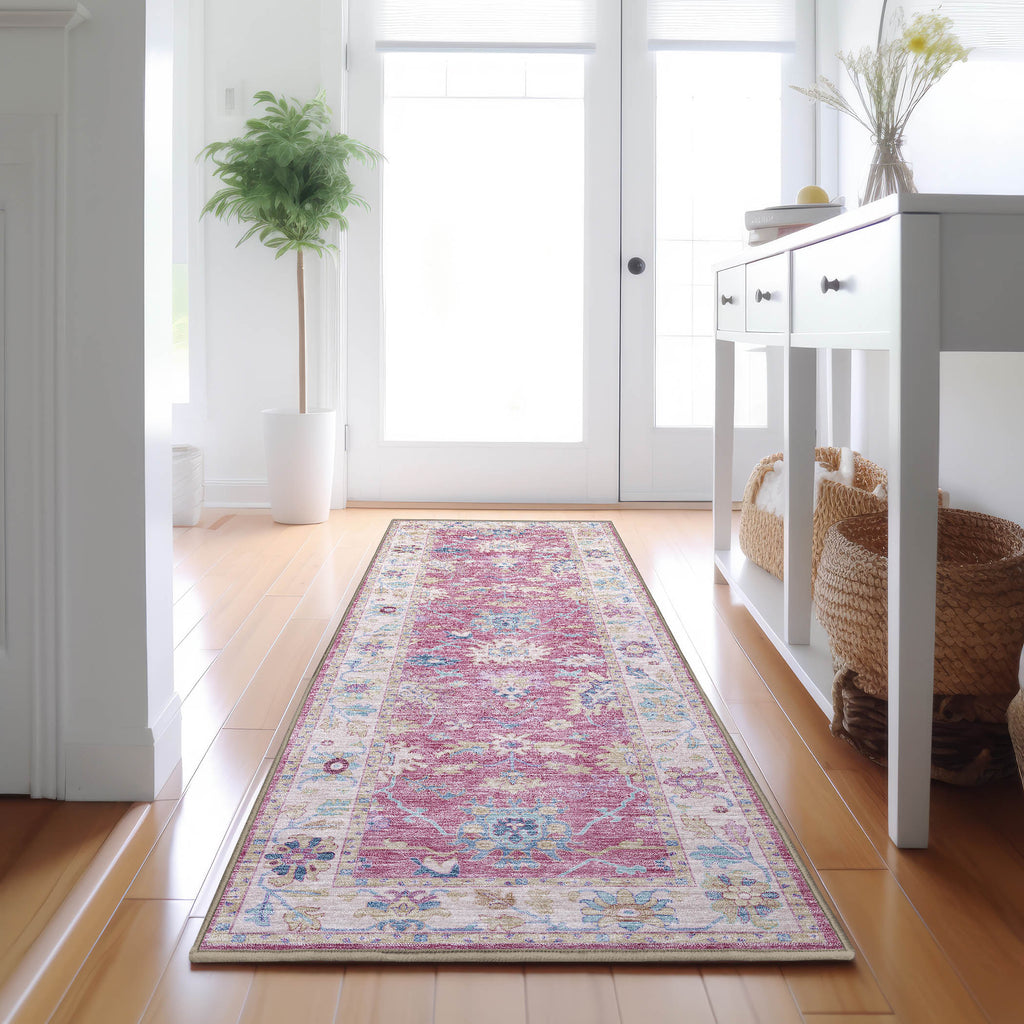 dalyn hatay hy7 pink rug