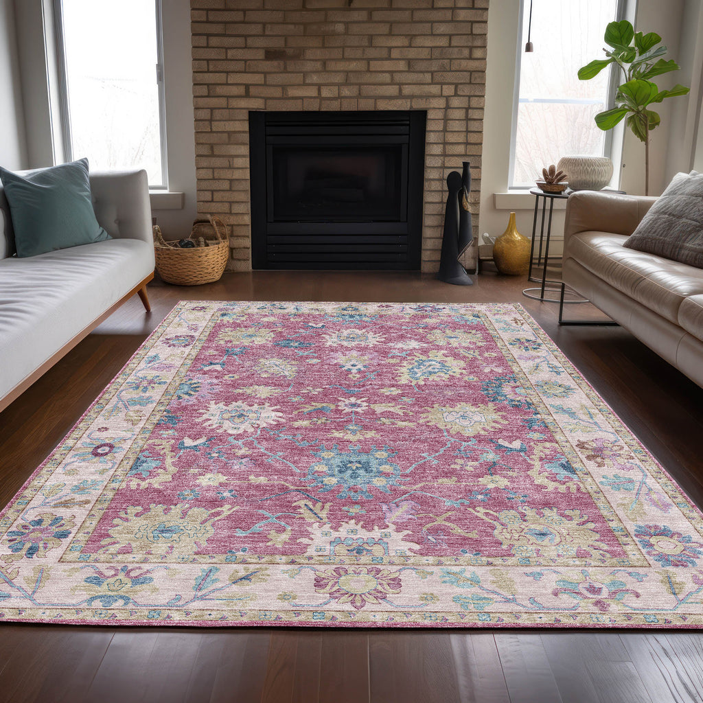 dalyn hatay hy7 pink rug