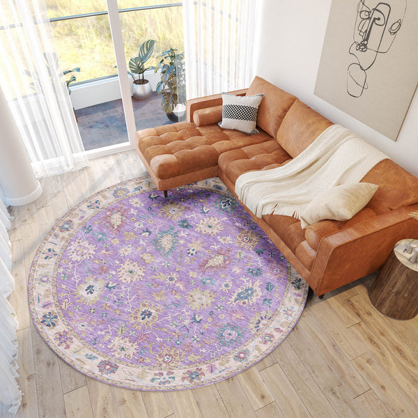 dalyn hatay hy7 purple rug