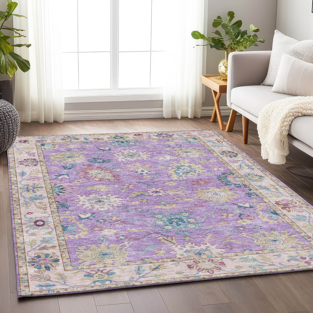 dalyn hatay hy7 purple rug