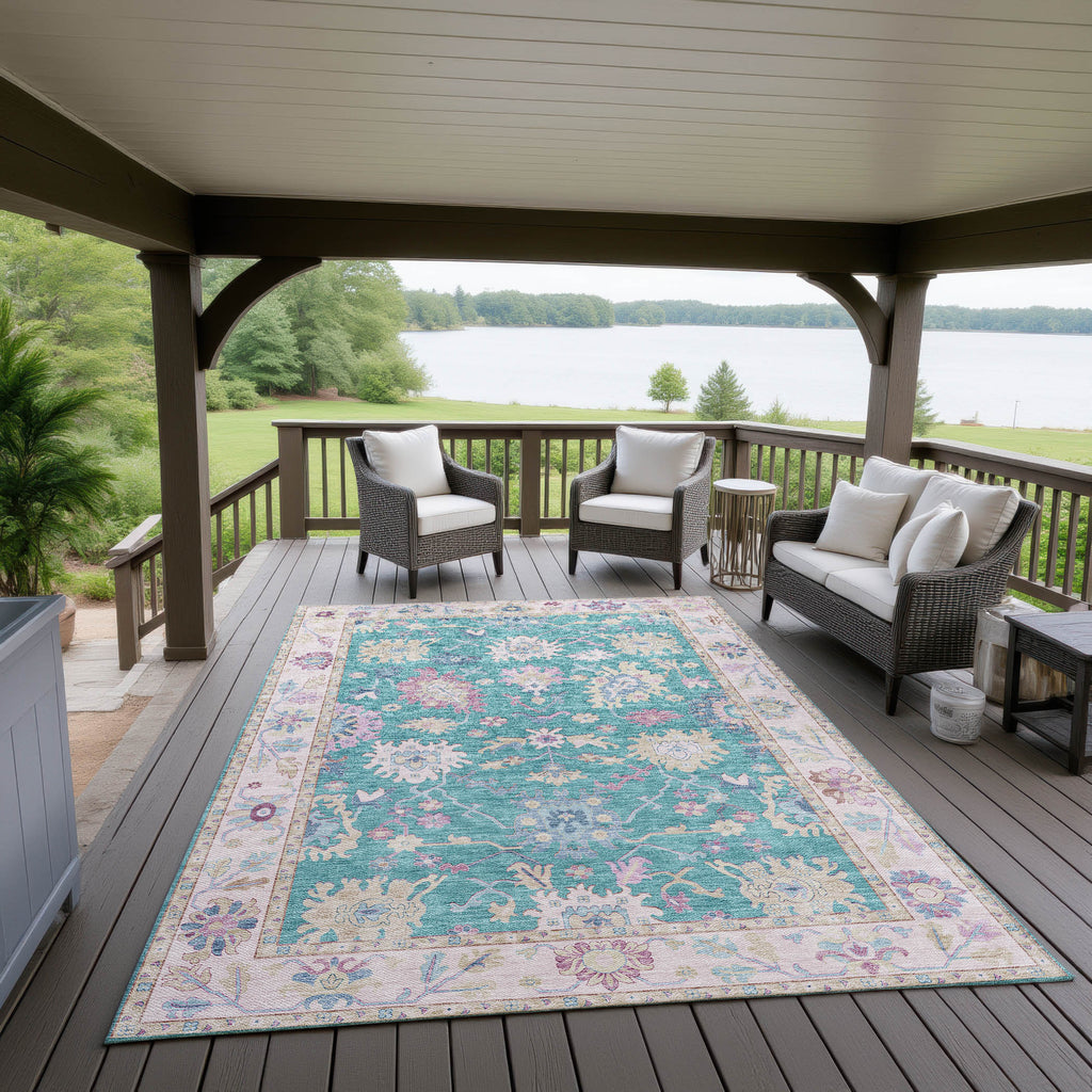 dalyn hatay hy7 teal rug
