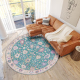 dalyn hatay hy7 teal rug