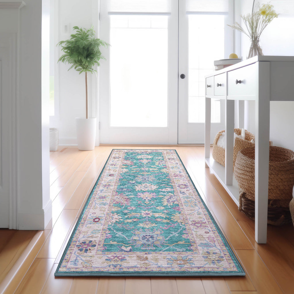 dalyn hatay hy7 teal rug