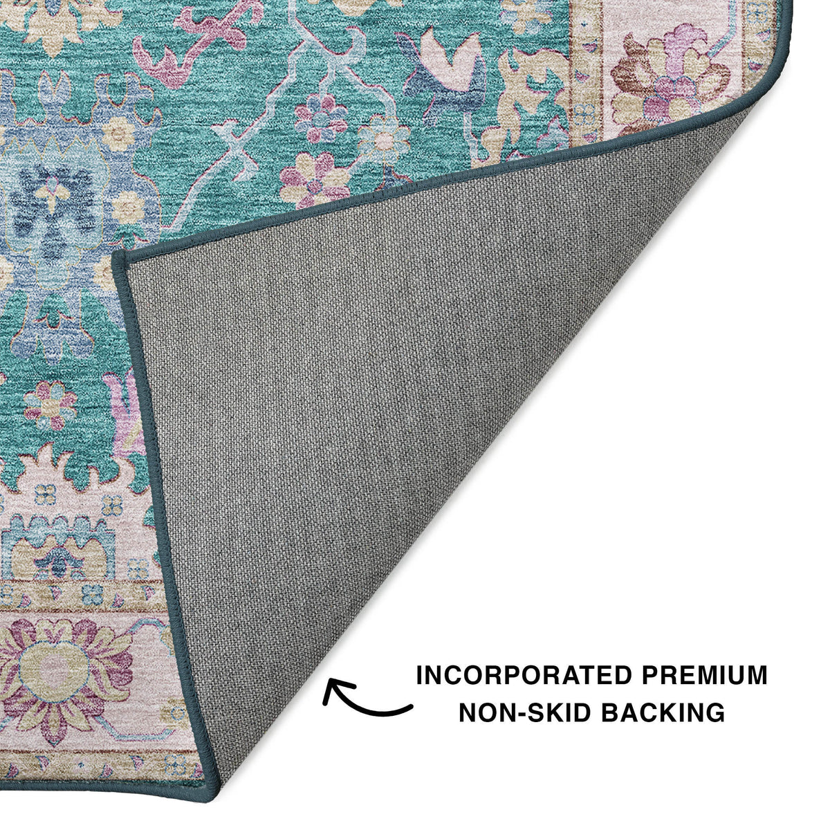 dalyn hatay hy7 teal rug