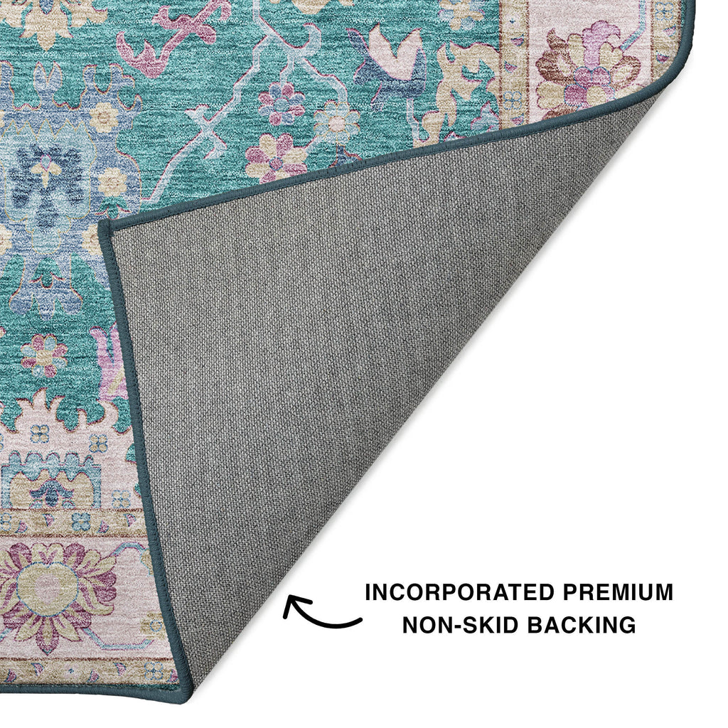 dalyn hatay hy7 teal rug