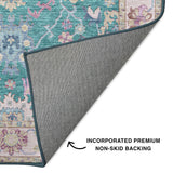 dalyn hatay hy7 teal rug