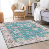 dalyn hatay hy7 teal rug