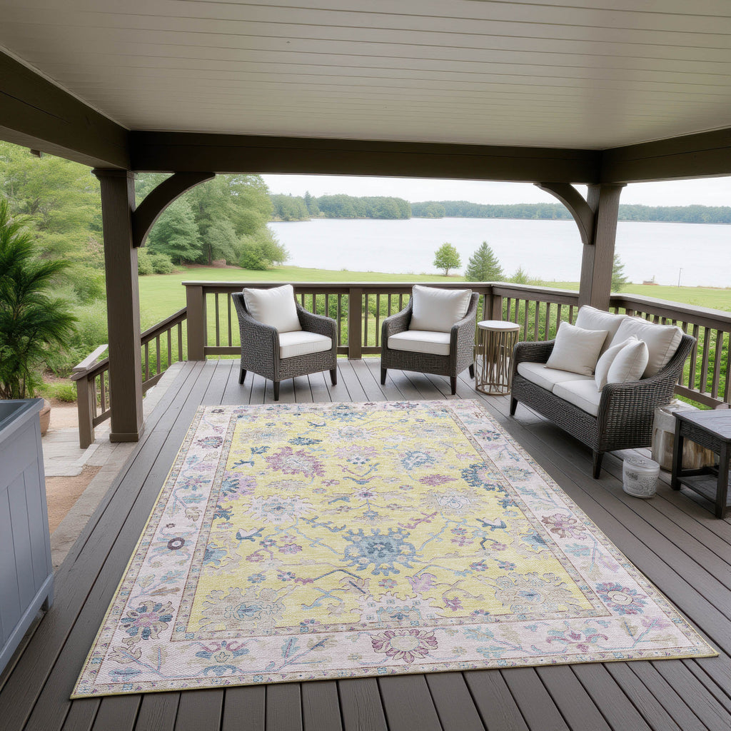 dalyn hatay hy7 yellow rug