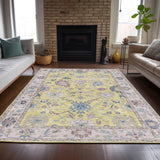 dalyn hatay hy7 yellow rug
