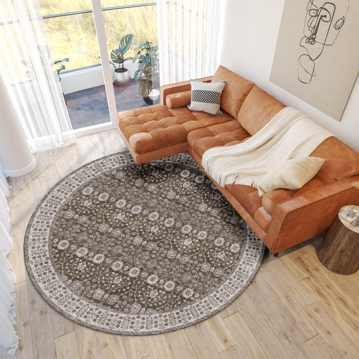 dalyn hatay hy8 chocolate rug