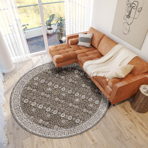 dalyn hatay hy8 chocolate rug
