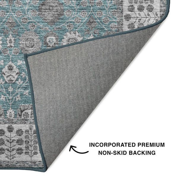dalyn hatay hy8 teal rug
