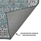 dalyn hatay hy8 teal rug