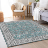 dalyn hatay hy8 teal rug