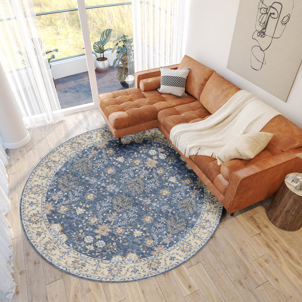 dalyn hatay hy9 blue rug