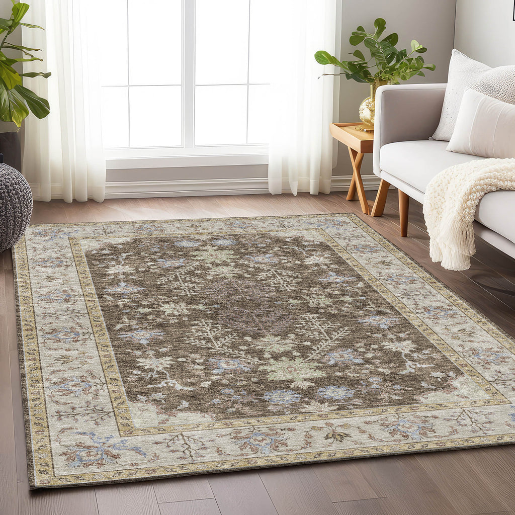 dalyn hatay hy9 brown rug