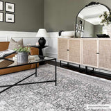 Hauteloom Hedda SAMAHEDDAA1 Light Gray Machine Made Polyester Rug