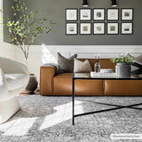 Hauteloom Hedda SAMAHEDDAA1 Light Gray Machine Made Polyester Rug