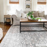 Hauteloom Hedda SAMAHEDDAA1 Light Gray Machine Made Polyester Rug