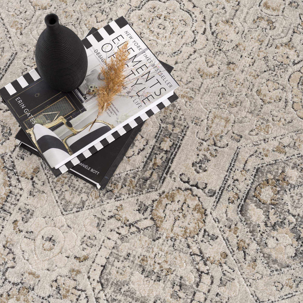 Hauteloom Parkerfield PRKRF Charcoal Machine Made Polypropylene Rug