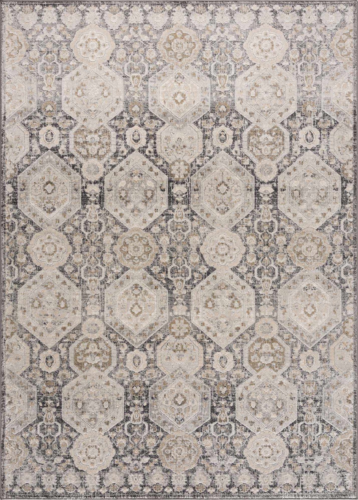 Hauteloom Minoa MINOA Black Machine Made Polypropylene Rug