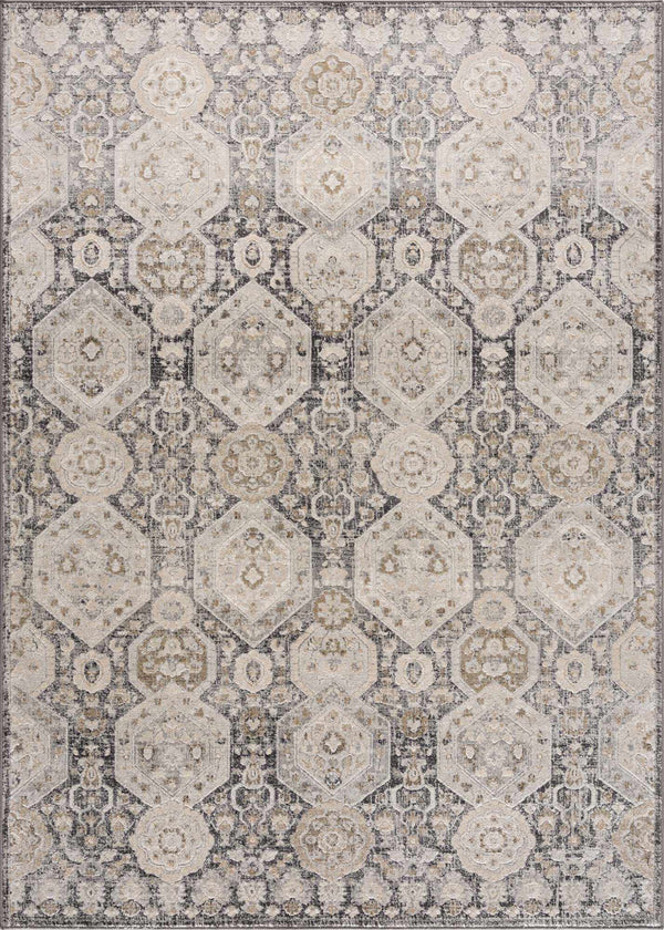 Hauteloom Minoa MINOA Black Machine Made Polypropylene Rug
