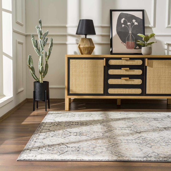 Hauteloom Minoa MINOA Black Machine Made Polypropylene Rug