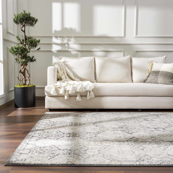 Hauteloom Minoa MINOA Black Machine Made Polypropylene Rug