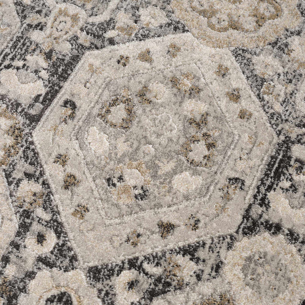Hauteloom Minoa MINOA Black Machine Made Polypropylene Rug