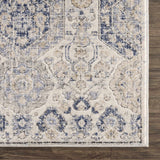 Hauteloom Burnettsville BRNTT Navy Machine Made Polypropylene Rug