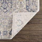 Hauteloom Burnettsville BRNTT Navy Machine Made Polypropylene Rug