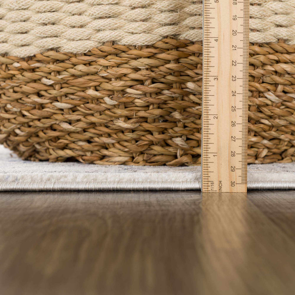 Hauteloom Burnettsville BRNTT Navy Machine Made Polypropylene Rug