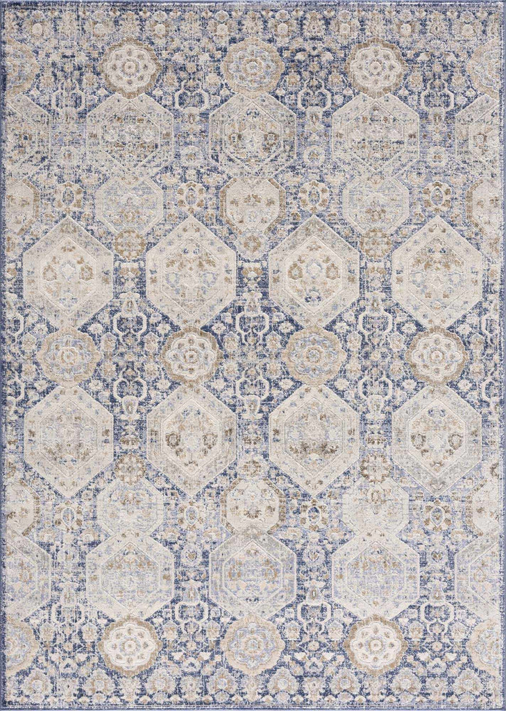 Hauteloom Bluffs BLFF Navy Machine Made Polypropylene Rug