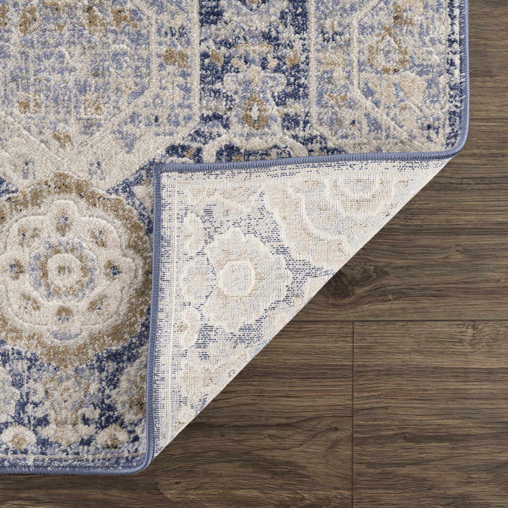 Hauteloom Bluffs BLFF Navy Machine Made Polypropylene Rug