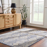 Hauteloom Bluffs BLFF Navy Machine Made Polypropylene Rug