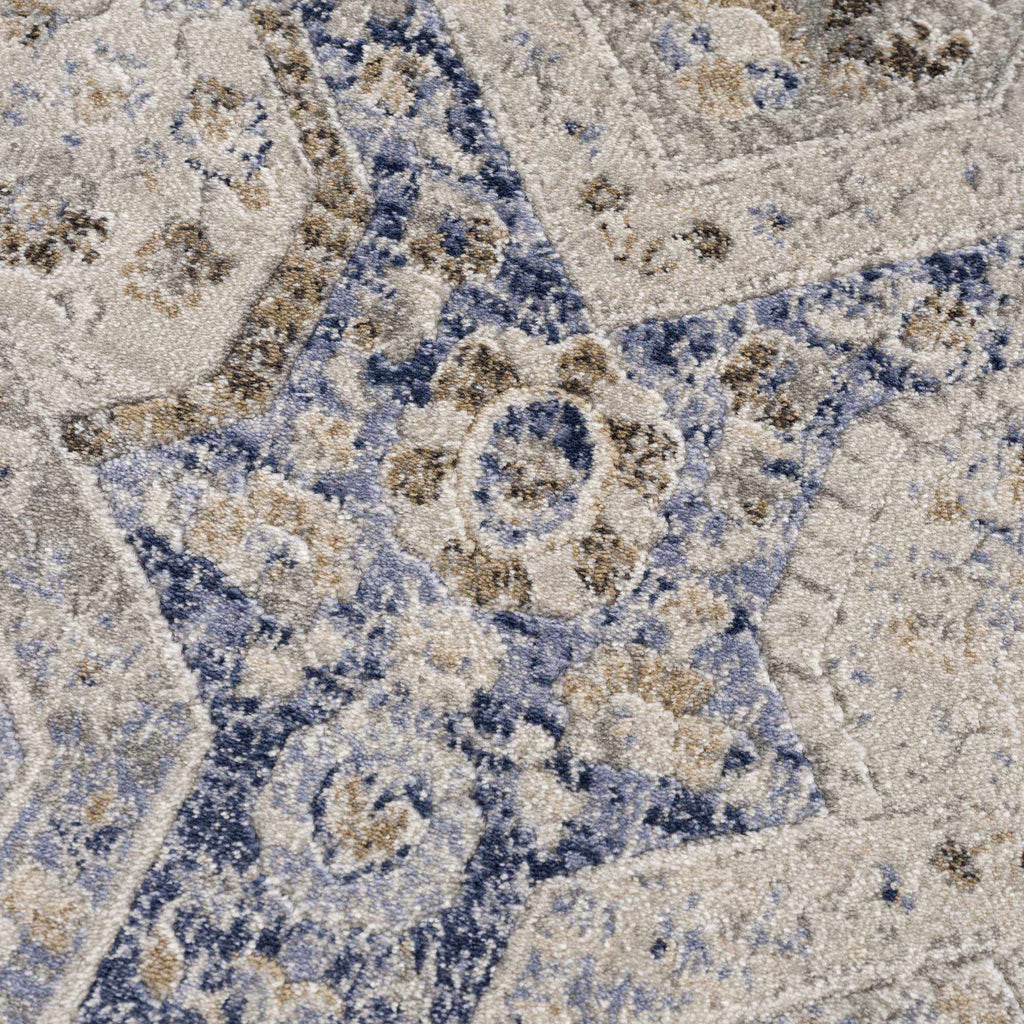 Hauteloom Bluffs BLFF Navy Machine Made Polypropylene Rug