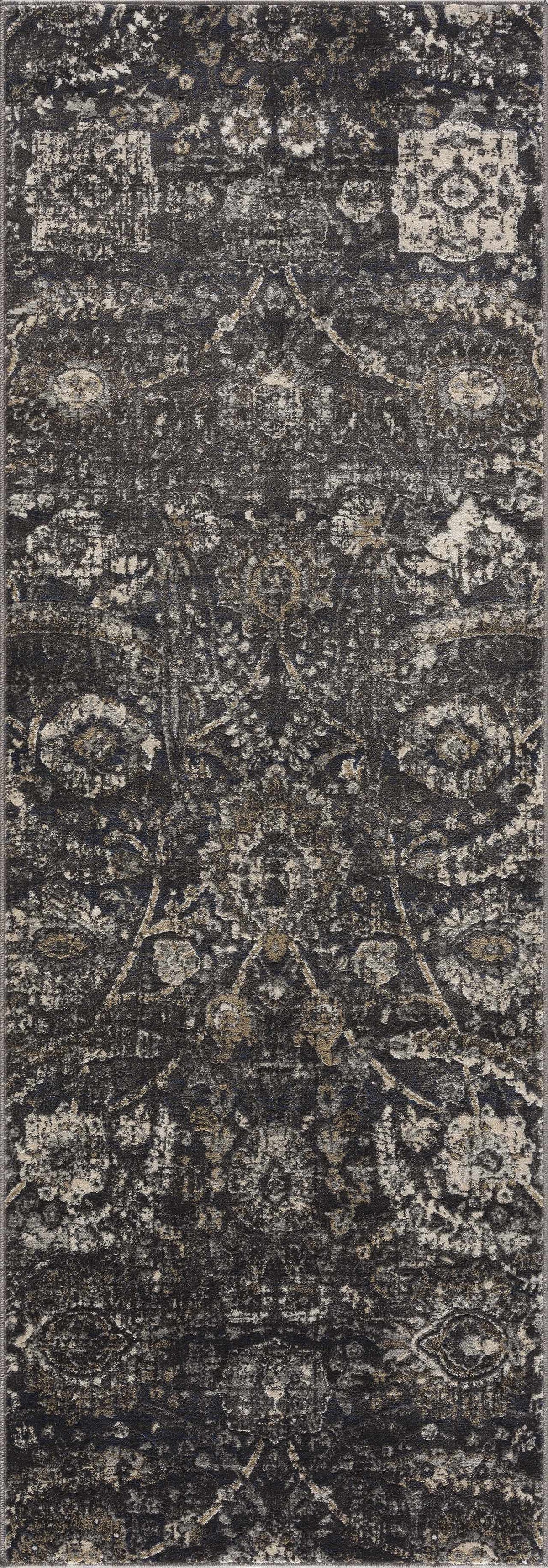Hauteloom Owatonna OWAT Black Machine Made Polypropylene Rug
