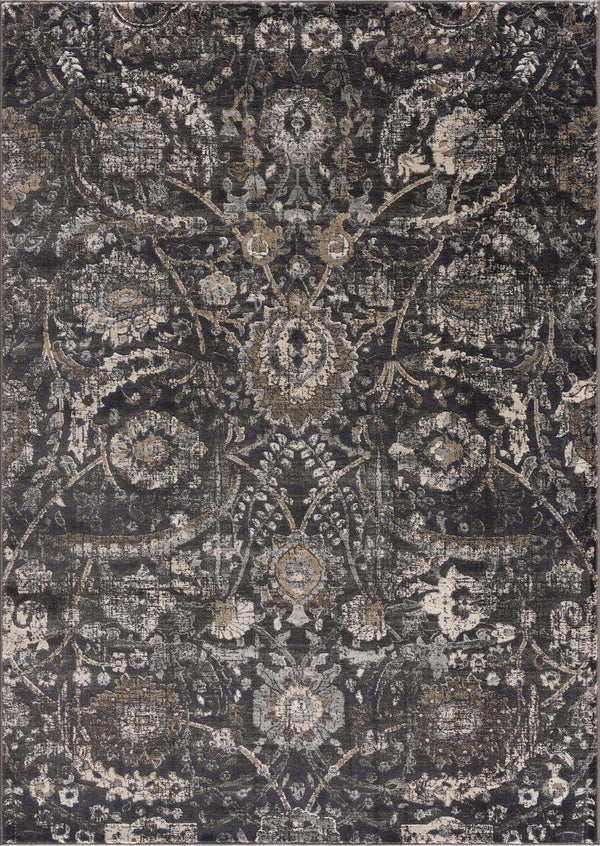 Hauteloom Owatonna OWAT Black Machine Made Polypropylene Rug