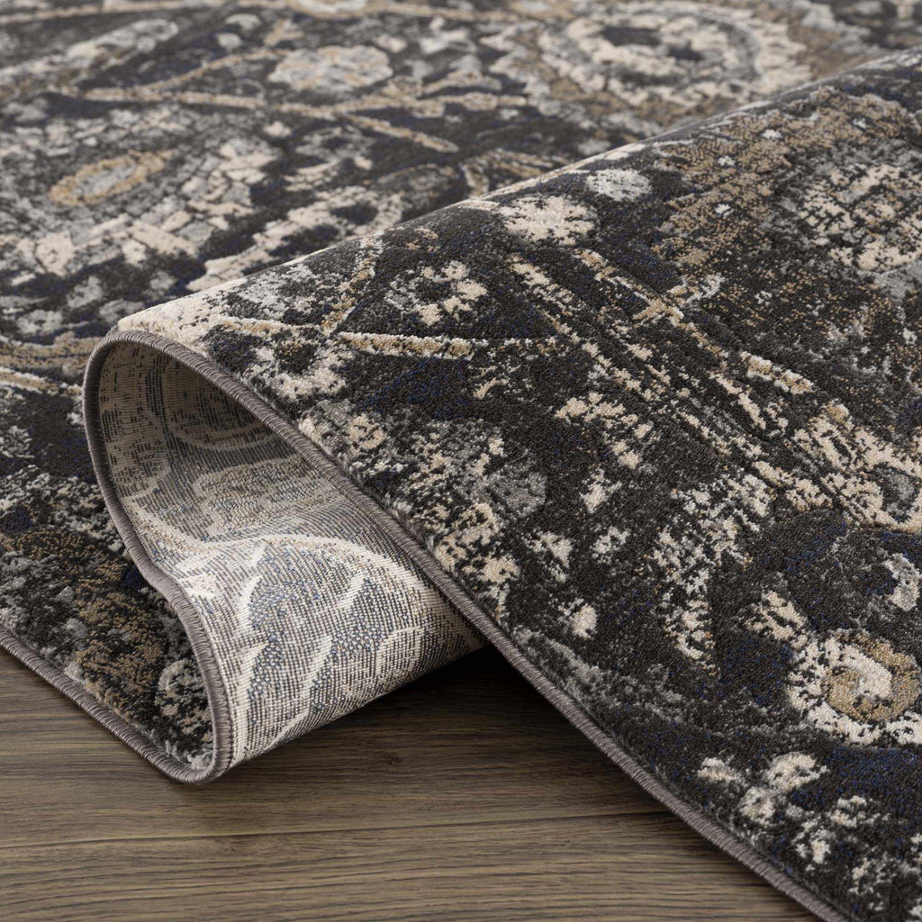 Hauteloom Owatonna OWAT Black Machine Made Polypropylene Rug