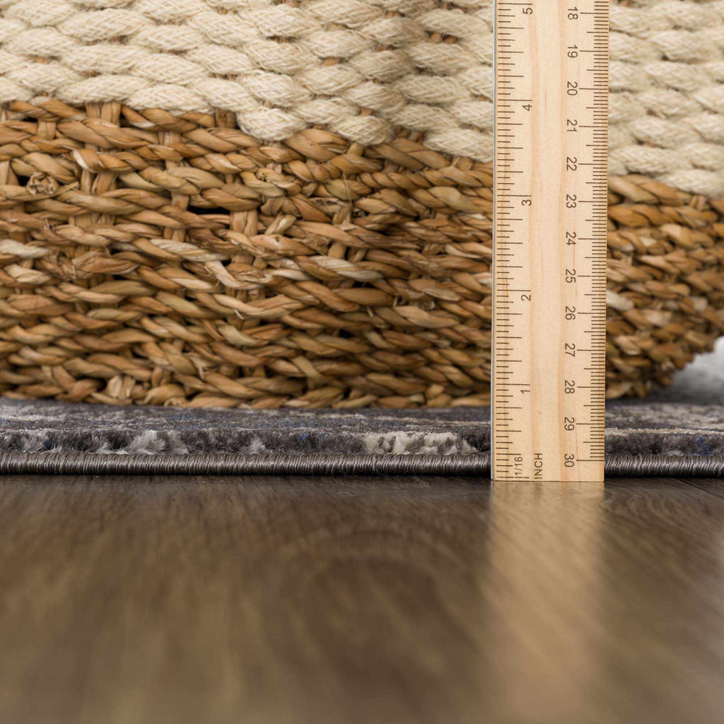 Hauteloom Owatonna OWAT Black Machine Made Polypropylene Rug