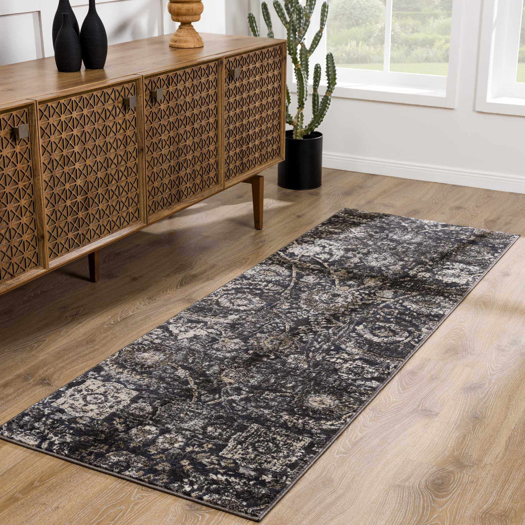 Hauteloom Owatonna OWAT Black Machine Made Polypropylene Rug