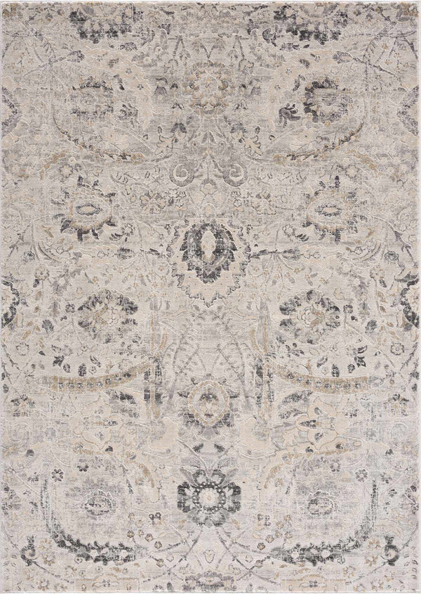 Hauteloom Georgiana GEOR Charcoal Machine Made Polypropylene Rug