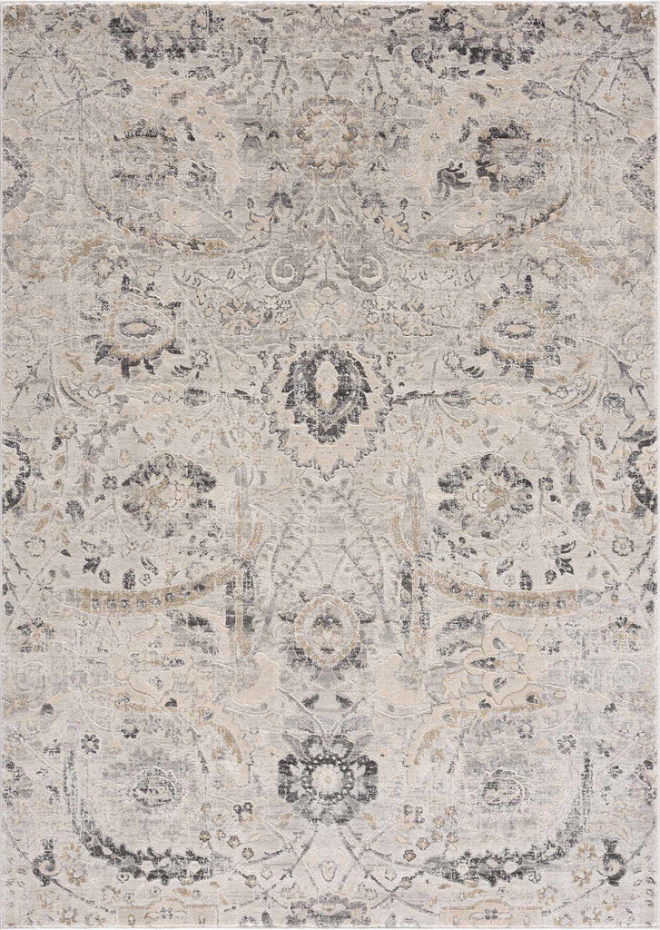 Hauteloom Georgiana GEOR Charcoal Machine Made Polypropylene Rug