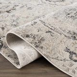 Hauteloom Georgiana GEOR Charcoal Machine Made Polypropylene Rug