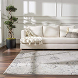 Hauteloom Georgiana GEOR Charcoal Machine Made Polypropylene Rug