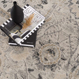 Hauteloom Georgiana GEOR Charcoal Machine Made Polypropylene Rug