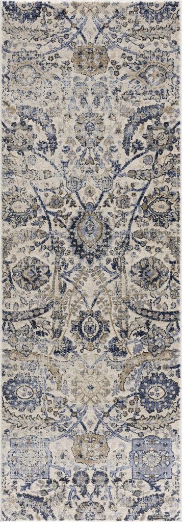 Hauteloom Erbacon ERB Navy Machine Made Polypropylene Rug